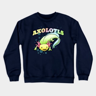 axolotls mascot Crewneck Sweatshirt